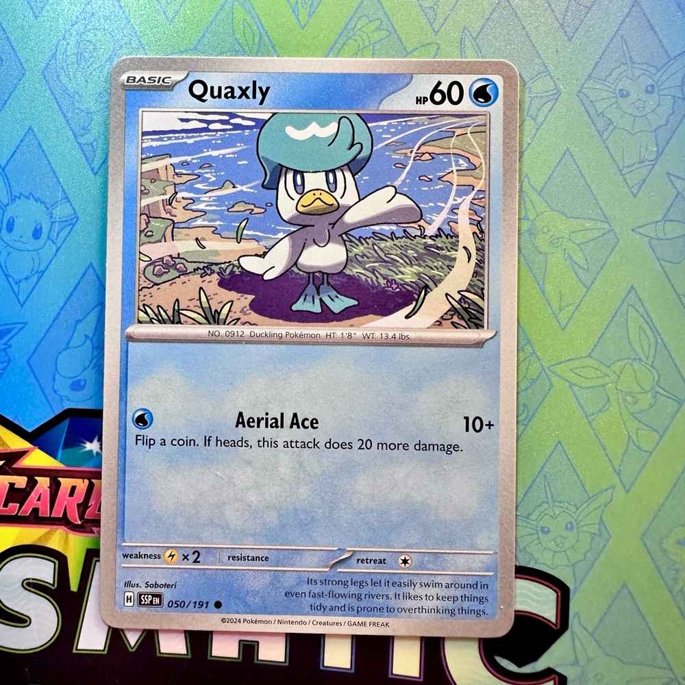 quaxly (050/191) - common — pokémon: surging sparks